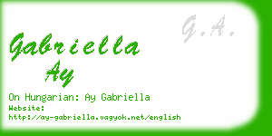 gabriella ay business card